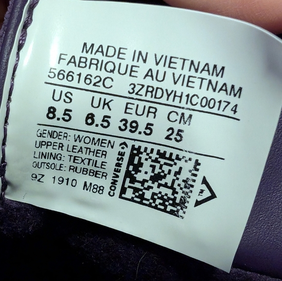 Converse shoes Mountain Club purple sneakers 8.5 - Picture 5 of 8